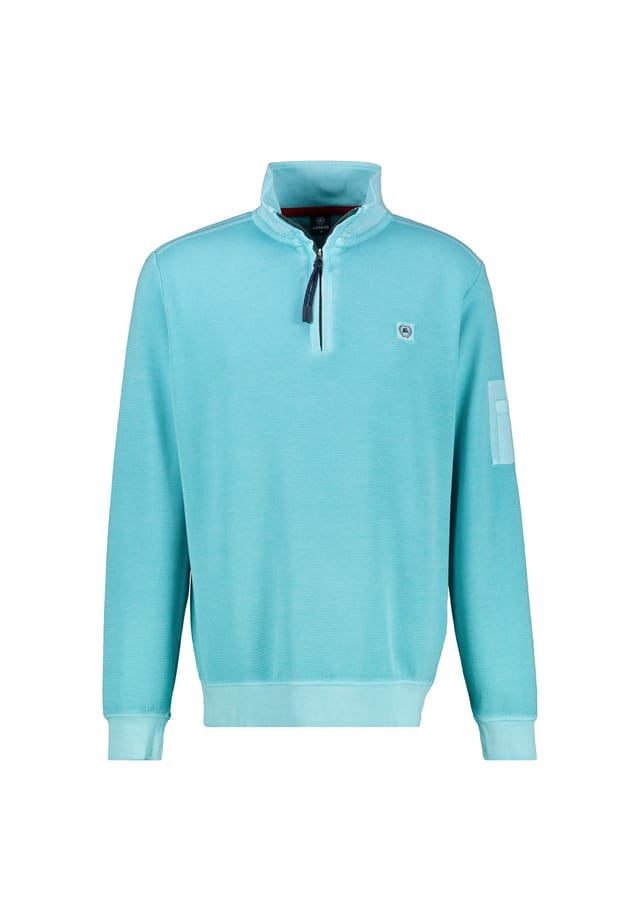 Спортивная куртка зигзагообразной структуры Lerros, синий 
Спортивная куртка зигзагообразной структуры Lerros, синий