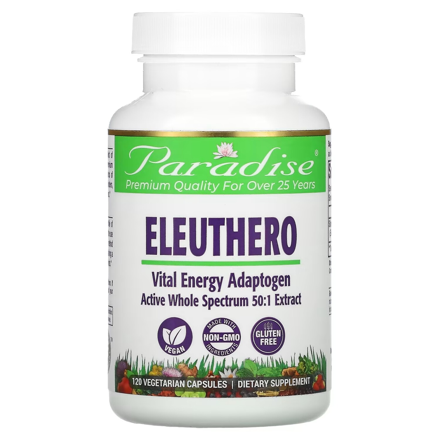 Добавка Paradise Herbs Eleuthero, 120 вегетарианских капсул
Добавка Paradise Herbs Eleuthero, 120 вегетарианских капсул