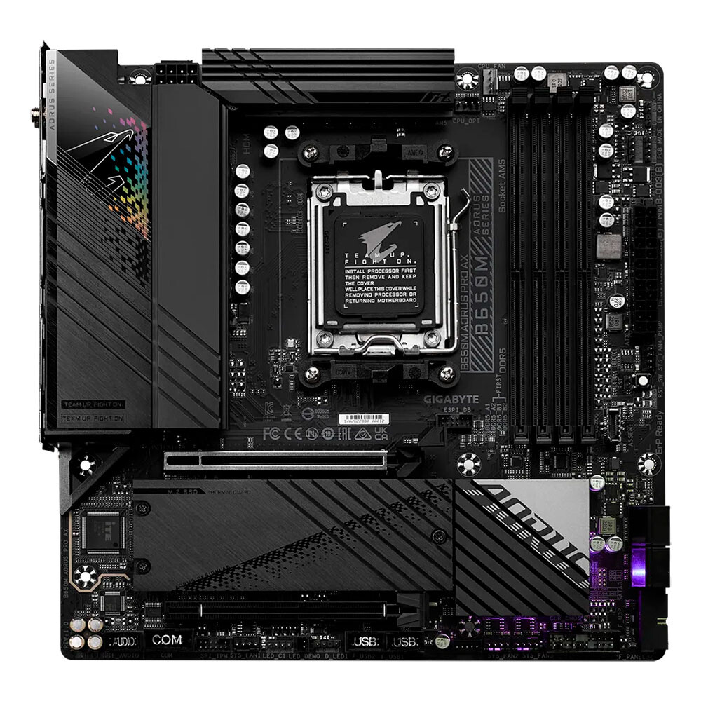 Материнская плата Gigabyte B650M AORUS PRO AX, AM5, DDR5, Wi-Fi 
Материнская плата Gigabyte B650M AORUS PRO AX, AM5, DDR5, Wi-Fi