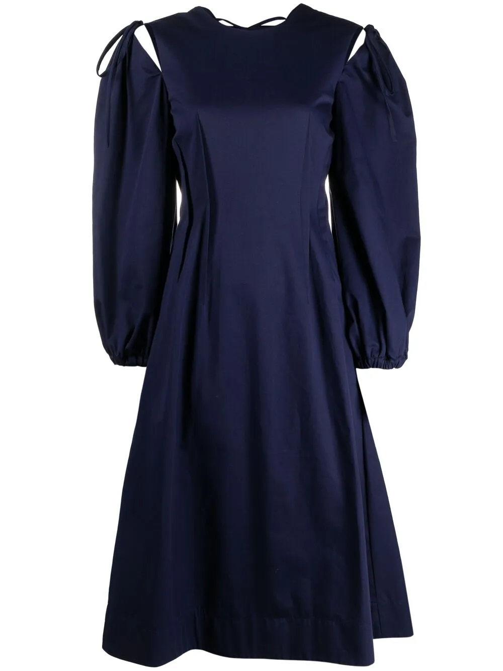 Платье А-силуэта с длинными рукавами MSGM, синий 
Платье А-силуэта с длинными рукавами MSGM, синий