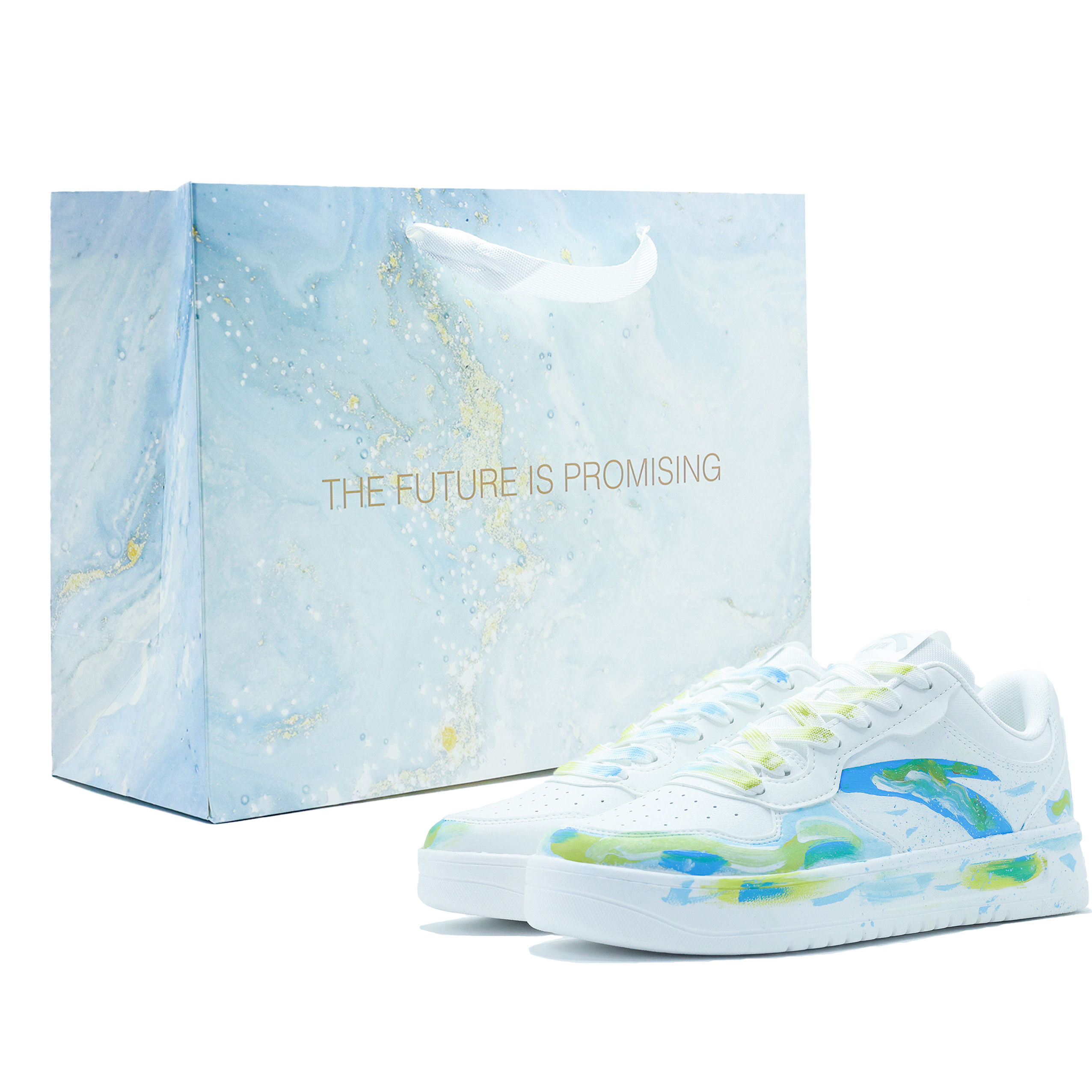 ANTA Кроссовки для скейтбординга с противоскользящей амортизацией, низкие, мужские, белые, зеленые, синие
ANTA Кроссовки для скейтбординга с противоскользящей амортизацией, низкие, мужские, белые, зеленые, синие