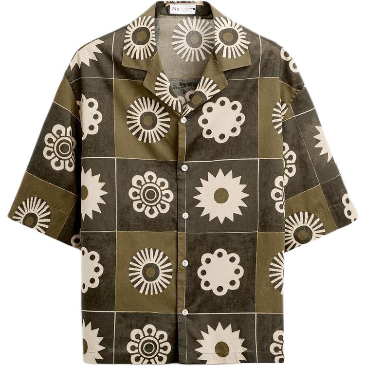 ZARA Мужская рубашка цвета хаки
ZARA Мужская рубашка цвета хаки