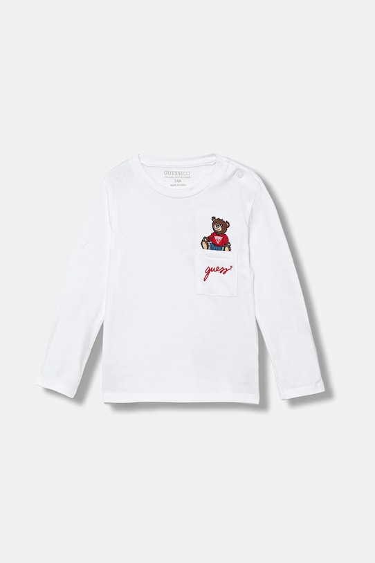 Детская хлопковая водолазка Guess, белый
Детская хлопковая водолазка Guess, белый