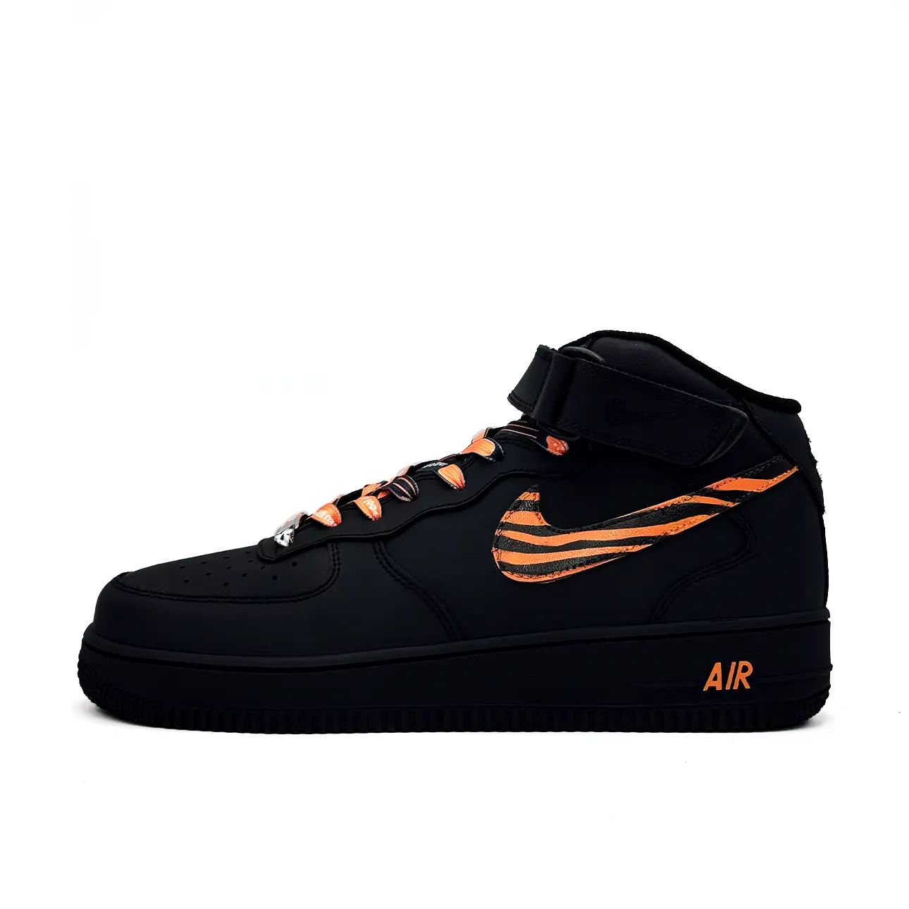 Nike Кроссовки Air Force 1 с оранжевым рисунком, натуральная кожа, черный
Nike Кроссовки Air Force 1 с оранжевым рисунком, натуральная кожа, черный