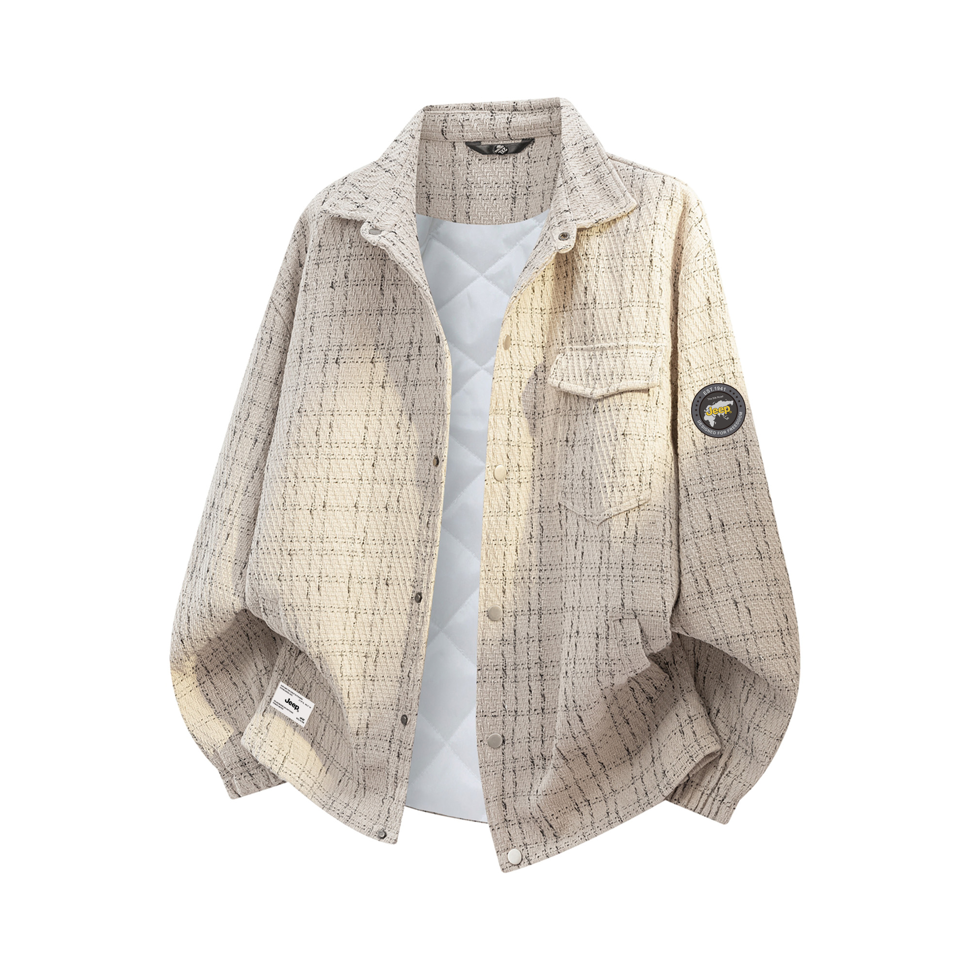 КККуртка Unisex Lapel Moderate Jeep, 白色【夹棉保暖】
КККуртка Unisex Lapel Moderate Jeep, 白色【夹棉保暖】