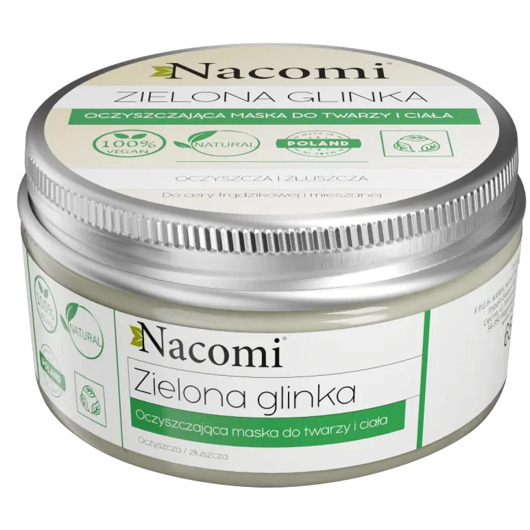 Nacomi Zielona Glinka маска для лица и тела, 65 г
Nacomi Zielona Glinka маска для лица и тела, 65 г