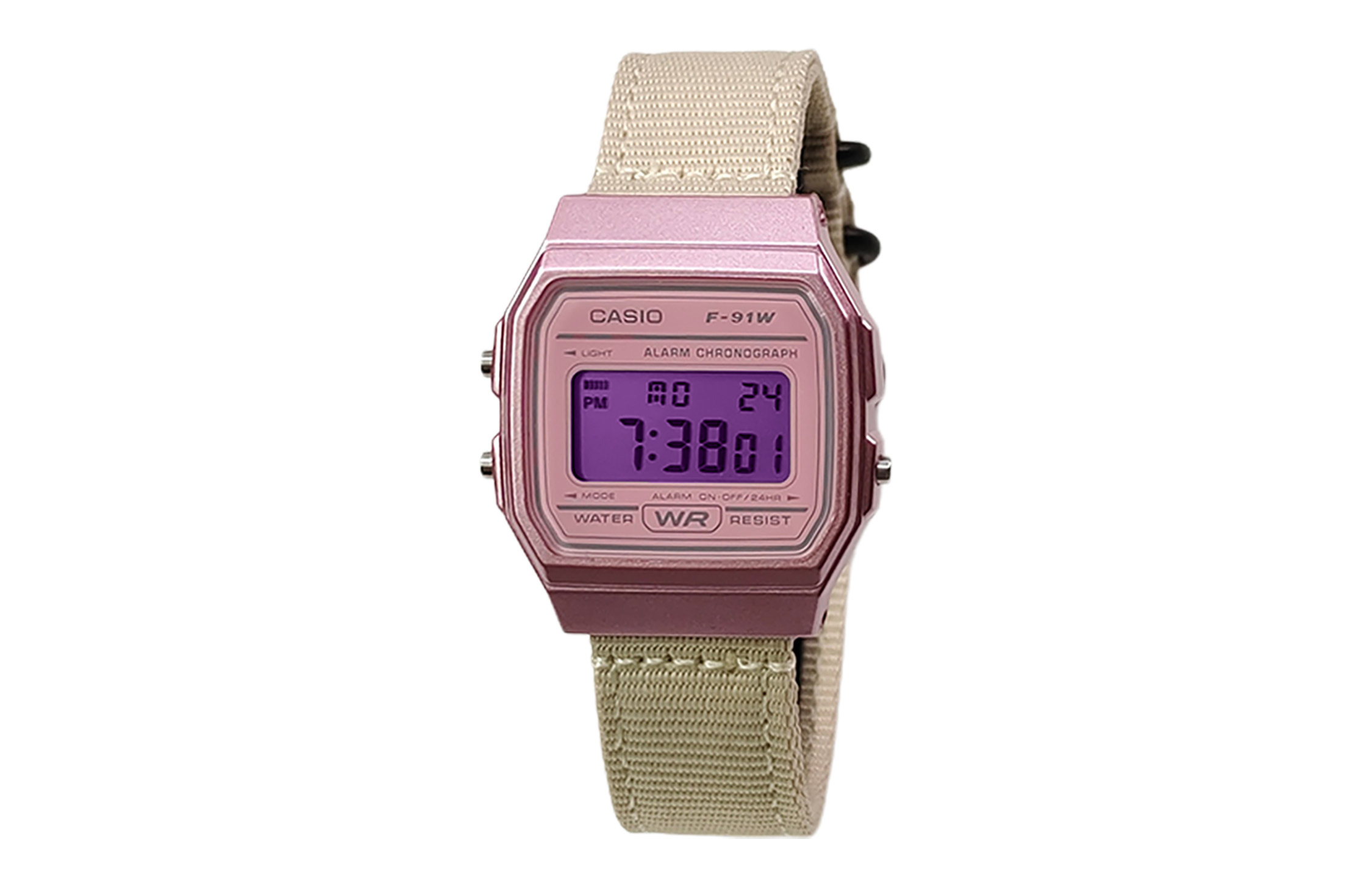 CASIO Кварцевые часы с нейлоновым ремешком Retrofit Series, мужские часы, розовый циферблат
CASIO Кварцевые часы с нейлоновым ремешком Retrofit Series, мужские часы, розовый циферблат