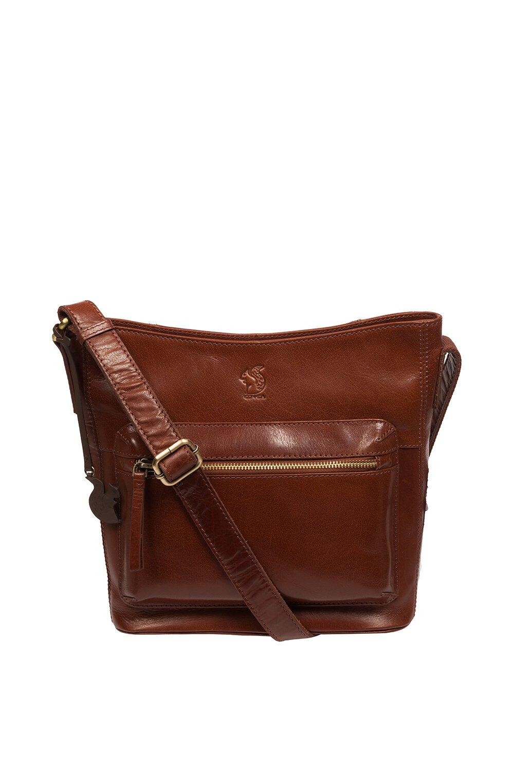 Кожаная сумка через плечо 'Liberty' Conkca London, коричневый
Кожаная сумка через плечо 'Liberty' Conkca London, коричневый