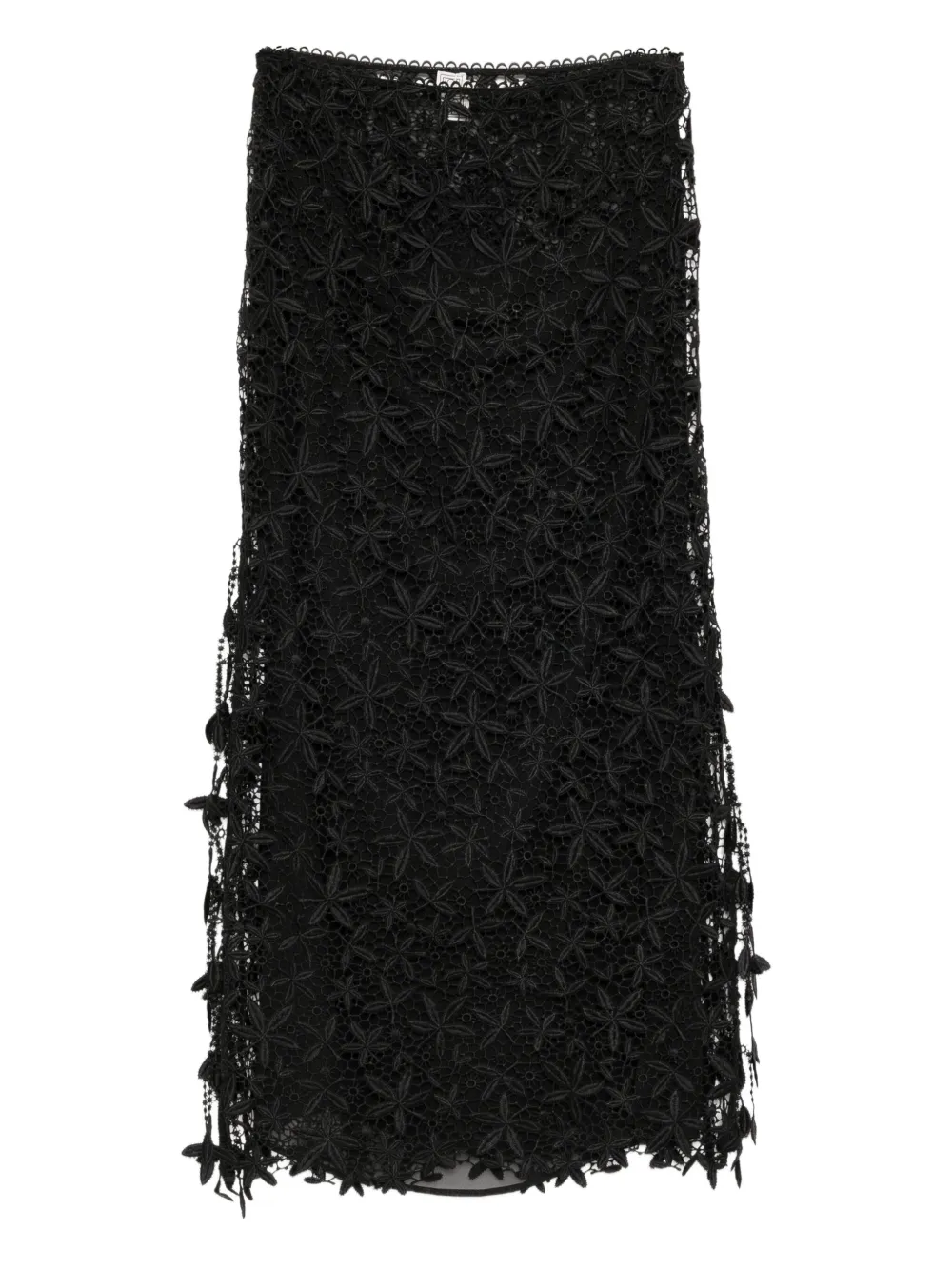 Кружевная юбка с узором из гипюра Toteme, черный
Кружевная юбка с узором из гипюра Toteme, черный