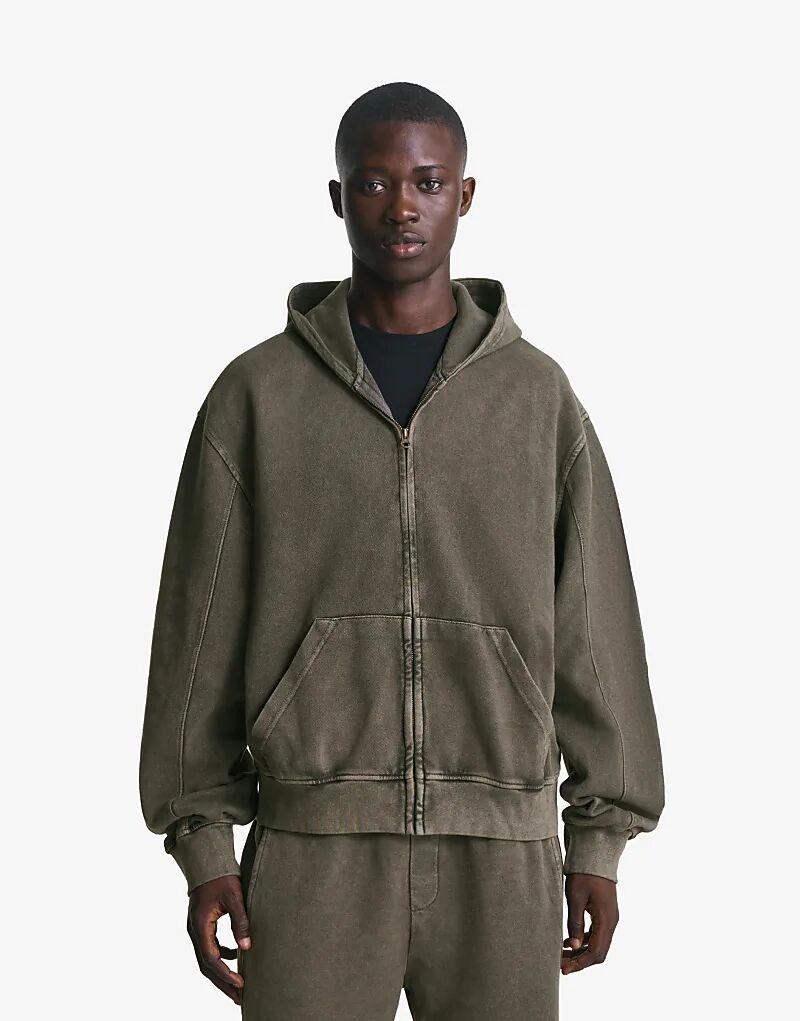 Толстовка Bershka из пике с эффектом потертости и застежкой-молнией в черно-белом цвете
Толстовка Bershka из пике с эффектом потертости и застежкой-молнией в черно-белом цвете