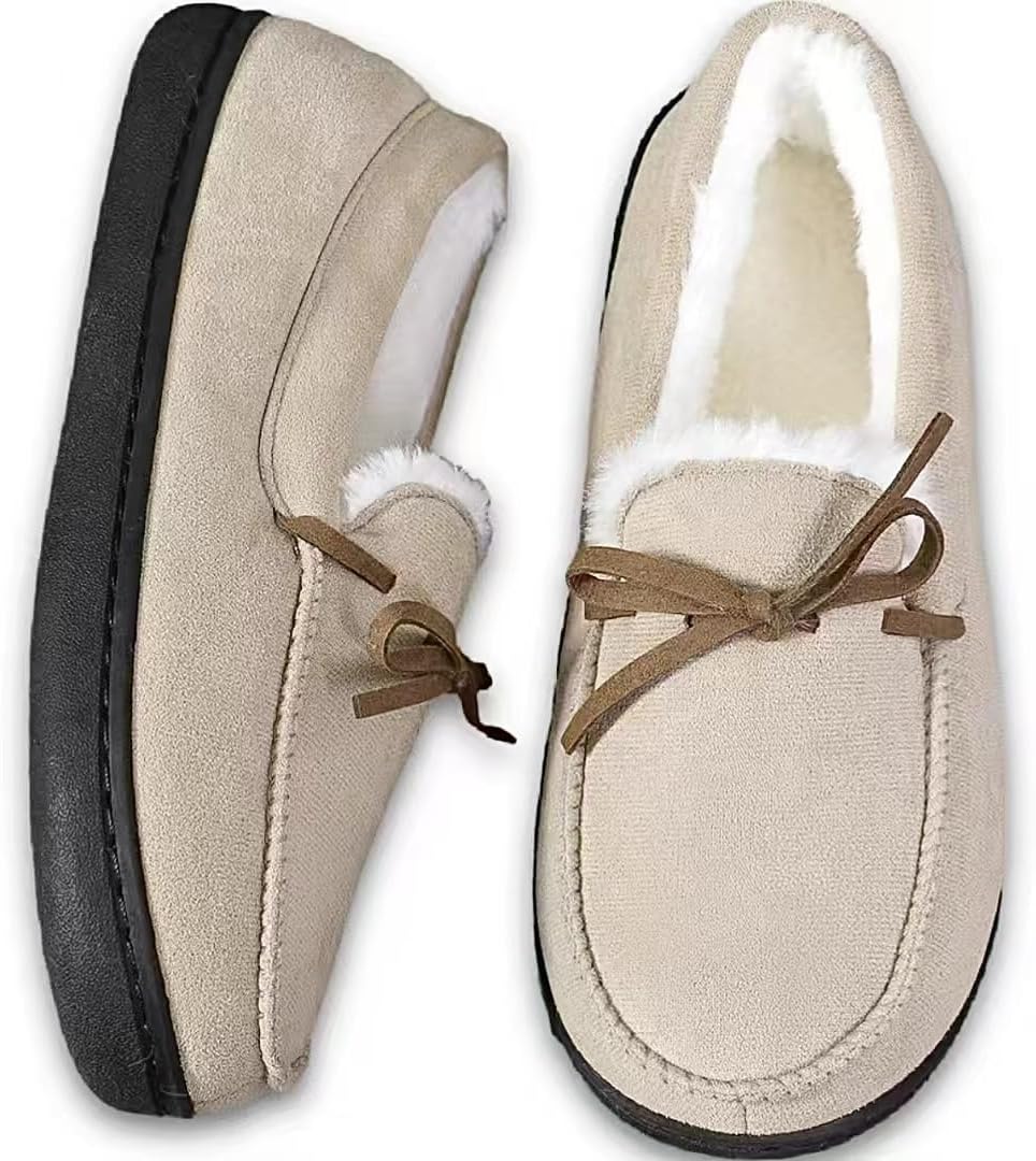 Унисекс-тапочки AuraGlor для женщин и мужчин - уютная подкладка из искусственного меха, домашние тапочки с эффектом памяти, нескользящая резиновая подошва, классические мокасины из замши для дома и улицы, хаки
Унисекс-тапочки AuraGlor для женщин и мужчин - уютная подкладка из искусственного меха, домашние тапочки с эффектом памяти, нескользящая резиновая подошва, классические мокасины из замши для дома и улицы, хаки