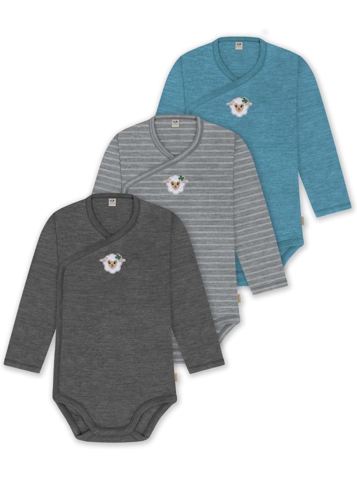 Normani Outdoor Sports Комплект из 3 боди для младенцев, боди-халатов, боди для малышей синего/серого/антрацитового цвета
Normani Outdoor Sports Комплект из 3 боди для младенцев, боди-халатов, боди для малышей синего/серого/антрацитового цвета