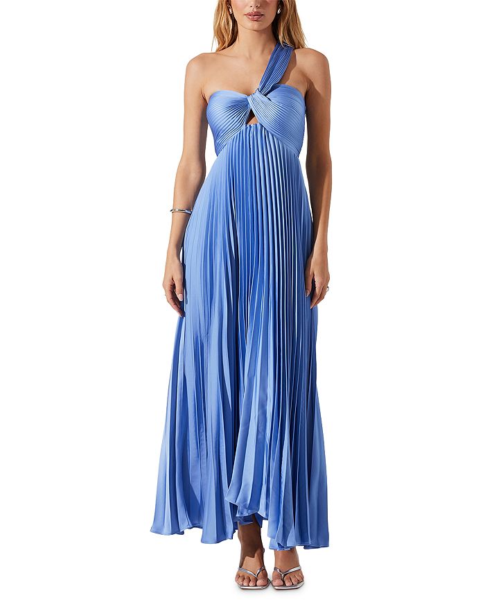 Рася Плечевое плиссированное макси-платье ASTR the Label, синий
Рася Плечевое плиссированное макси-платье ASTR the Label, синий