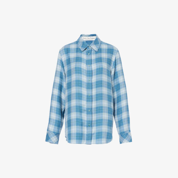 Кашемировая рубашка стандартного кроя в клетку унисекс Gods True Cashmere, зеленый
Кашемировая рубашка стандартного кроя в клетку унисекс Gods True Cashmere, зеленый