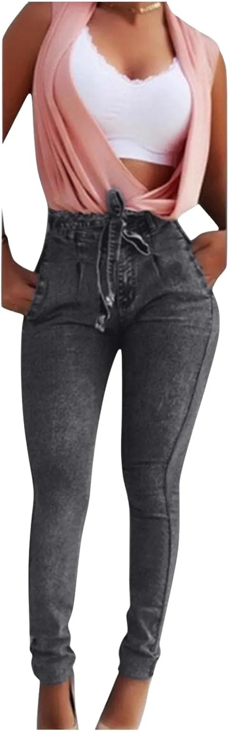 Женские джинсы Casual High Waisted с эффектом потертости и растяжкой KAJXZ
Женские джинсы Casual High Waisted с эффектом потертости и растяжкой KAJXZ