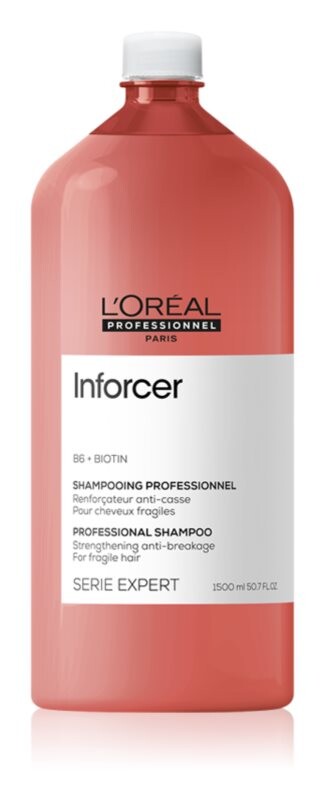 Питательный и укрепляющий шампунь против ломкости волос L’Oréal Professionnel Serie Expert Inforcer
Питательный и укрепляющий шампунь против ломкости волос L’Oréal Professionnel Serie Expert Inforcer