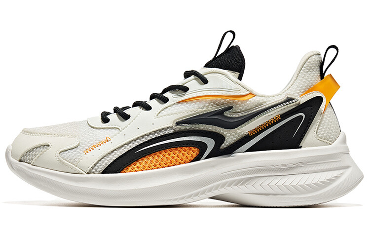 Кроссовки мужские с низким верхом микрокристаллические белый/орто-черный Erke 
Кроссовки мужские с низким верхом микрокристаллические белый/орто-черный Erke