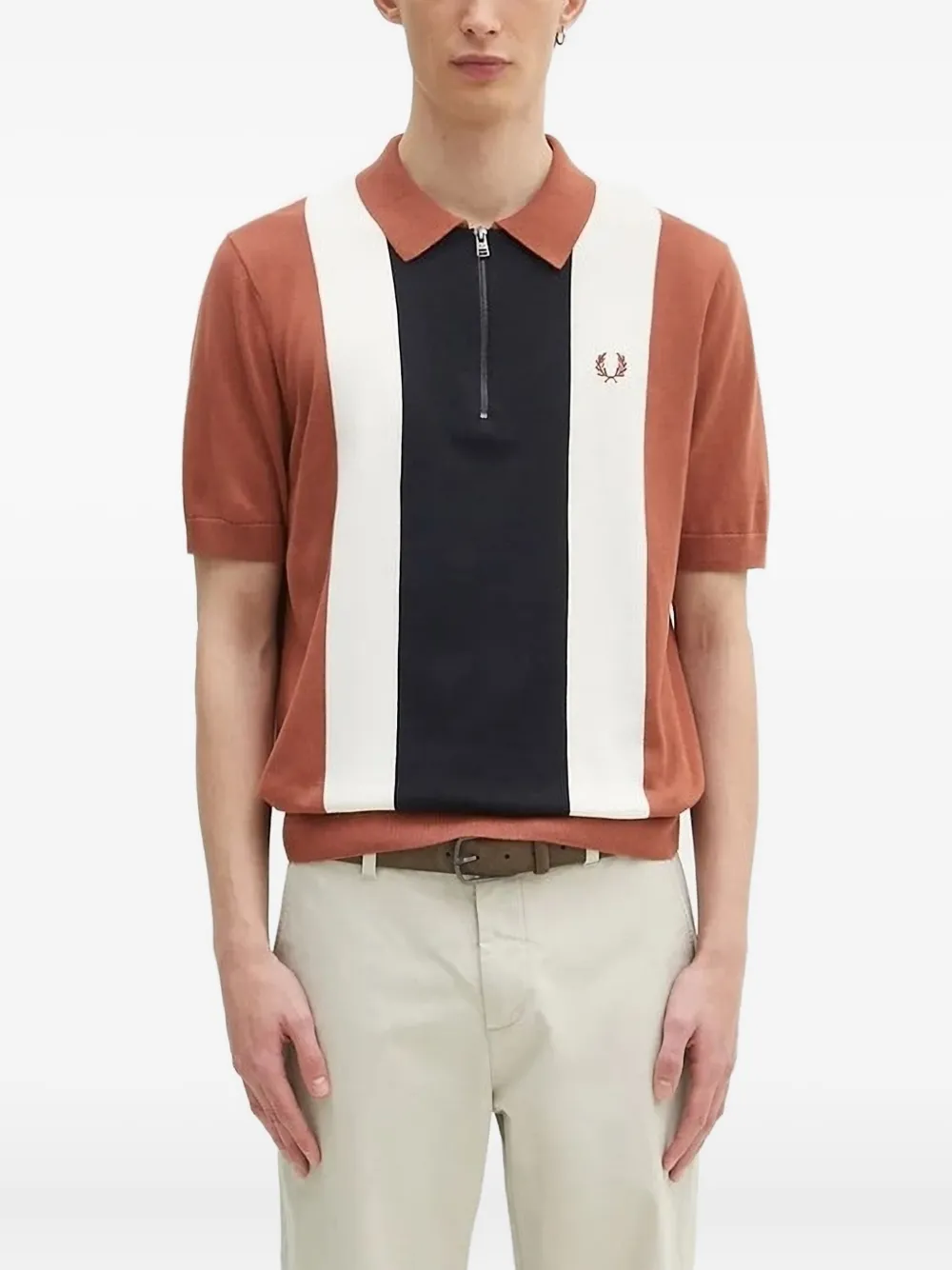 Рубашка поло со вставками Fred Perry, оранжевый
Рубашка поло со вставками Fred Perry, оранжевый