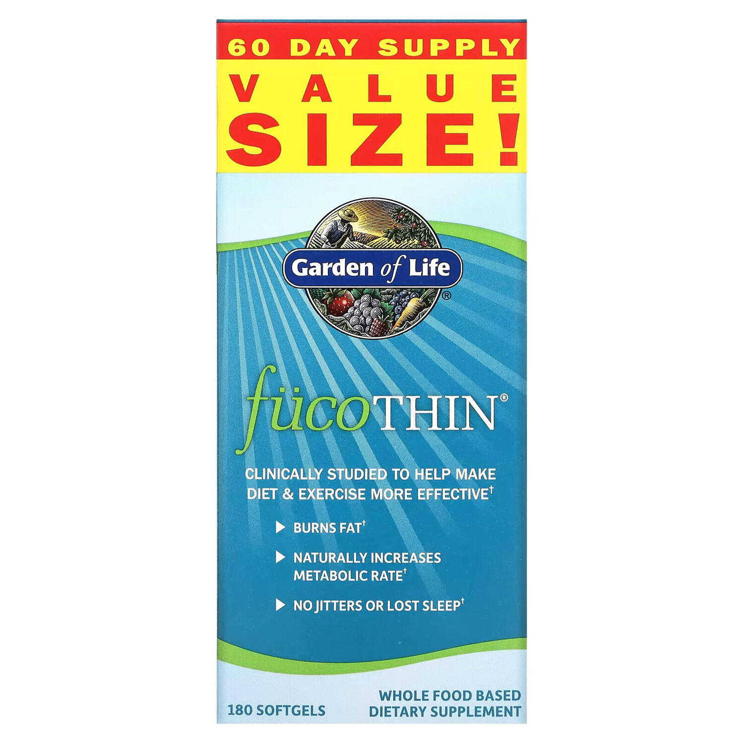 Garden of Life, FucoThin, нестимулирующий натуральный сжигатель жира, 180 мягких желатиновых капсул
Garden of Life, FucoThin, нестимулирующий натуральный сжигатель жира, 180 мягких желатиновых капсул