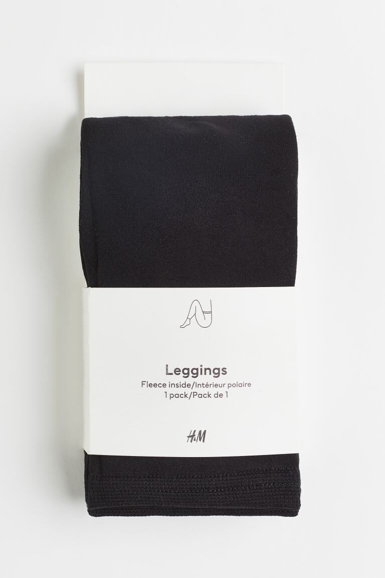 Леггинсы из флиса H&M, черный
Леггинсы из флиса H&M, черный