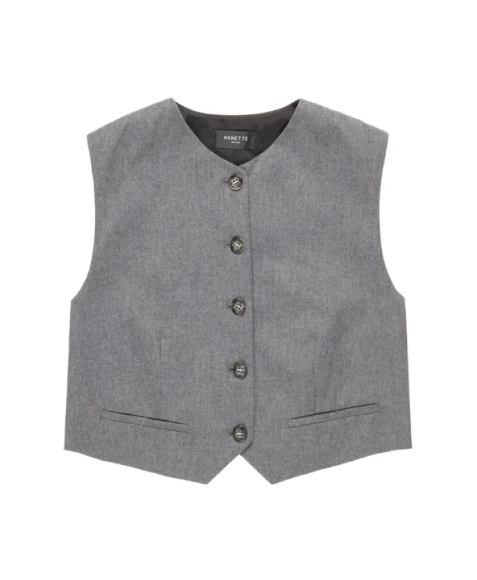 Жилет монопетто в растяжку Fresco Lana Nenette, серый
Жилет монопетто в растяжку Fresco Lana Nenette, серый