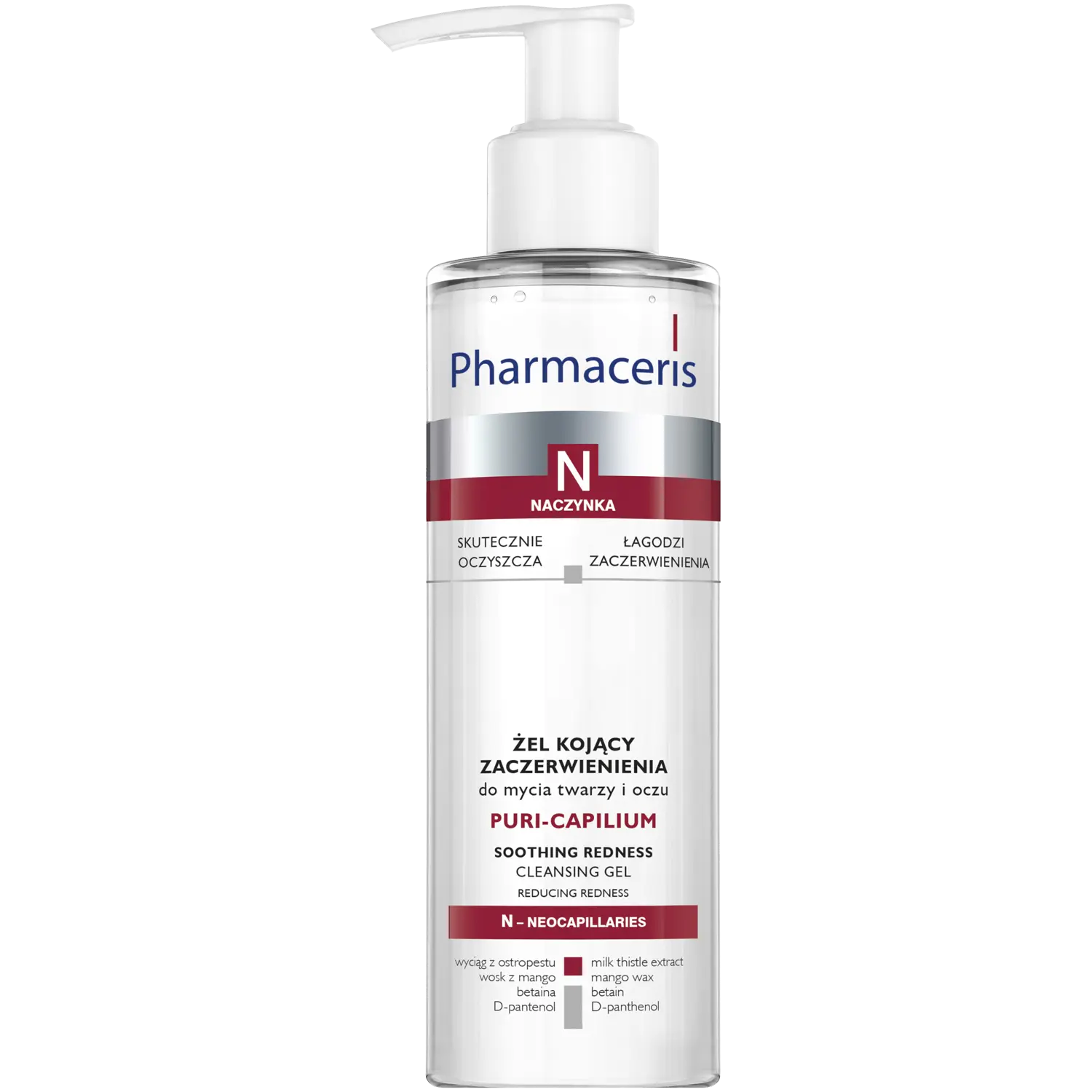 Pharmaceris N Puri-Capilium гель успокаивающий покраснения для умывания лица и глаз, 190 мл
Pharmaceris N Puri-Capilium гель успокаивающий покраснения для умывания лица и глаз, 190 мл