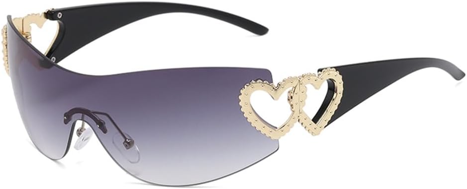 Солнцезащитные очки LVTFCO без оправы для мужчин и женщин, модные градиентные солнцезащитные очки с обтекаемой формой, панк-очки, цельные очки, модные солнцезащитные очки, Black Grey
Солнцезащитные очки LVTFCO без оправы для мужчин и женщин, модные градиентные солнцезащитные очки с обтекаемой формой, панк-очки, цельные очки, модные солнцезащитные очки, Black Grey