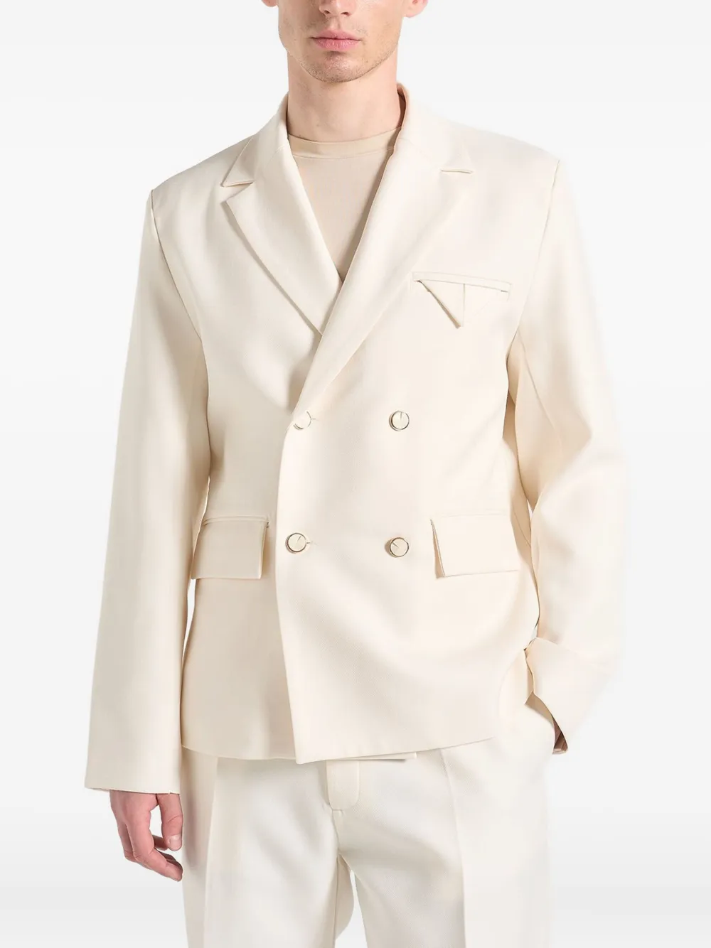 Двубортный пиджак Дидье Manière De Voir, нейтральный
Двубортный пиджак Дидье Manière De Voir, нейтральный