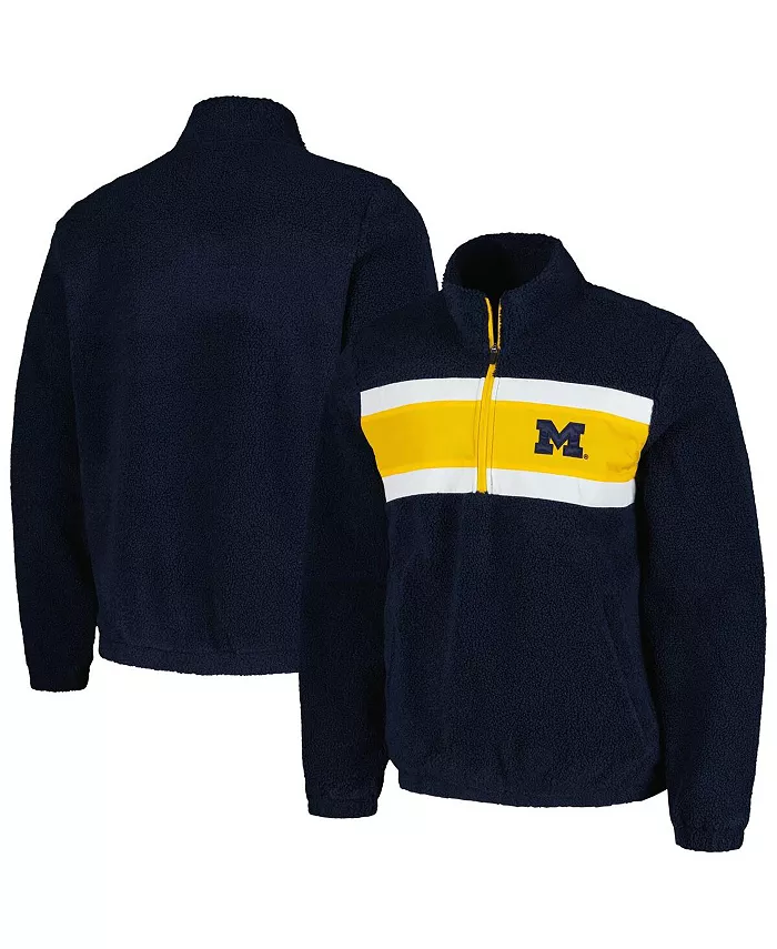 Толстовка Men's Navy Michigan Wolverines Pinch Runner Half-Zip Top G-III Sports by Carl Banks
Толстовка Men's Navy Michigan Wolverines Pinch Runner Half-Zip Top G-III Sports by Carl Banks