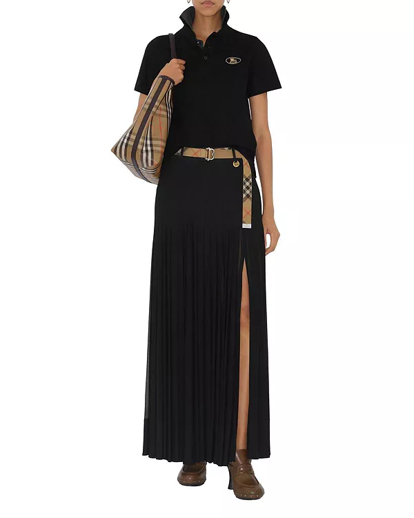 Хлопковая рубашка поло Burberry, черный
Хлопковая рубашка поло Burberry, черный