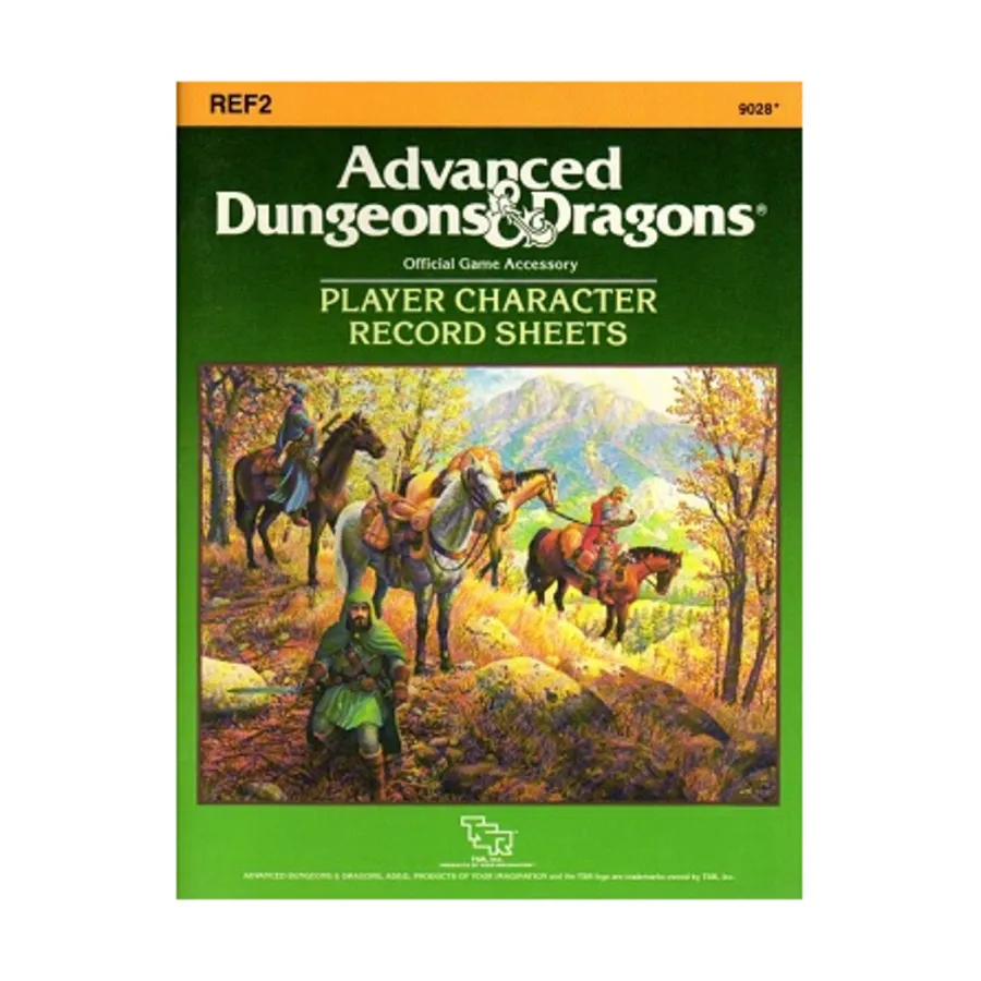 Player Character Record Sheets (REF2), Advanced Dungeons & Dragons (1st Edition) - Core Books, Box Sets & Miscellaneous, мягкая обложка
Player Character Record Sheets (REF2), Advanced Dungeons & Dragons (1st Edition) - Core Books, Box Sets & Miscellaneous, мягкая обложка