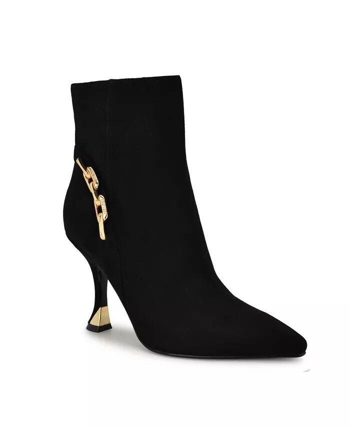 Женские ботильоны на коническом каблуке с цепочкой и острым носком Nine West, черный
Женские ботильоны на коническом каблуке с цепочкой и острым носком Nine West, черный