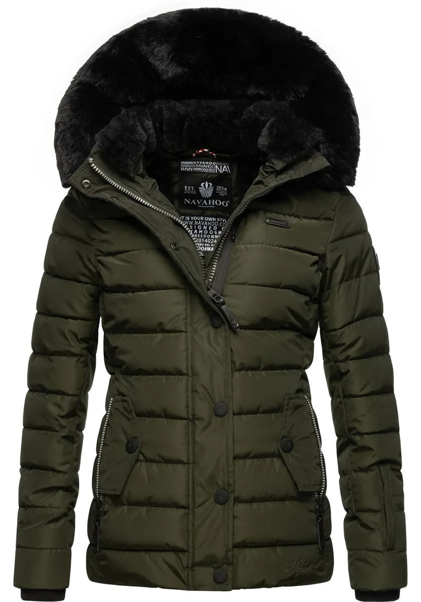 Стеганая куртка Наваху "Милианаа" с капюшоном, элегантная зимняя куртка с капюшоном из мягкого искусственного меха Navahoo, зеленый
Стеганая куртка Наваху "Милианаа" с капюшоном, элегантная зимняя куртка с капюшоном из мягкого искусственного меха Navahoo, зеленый