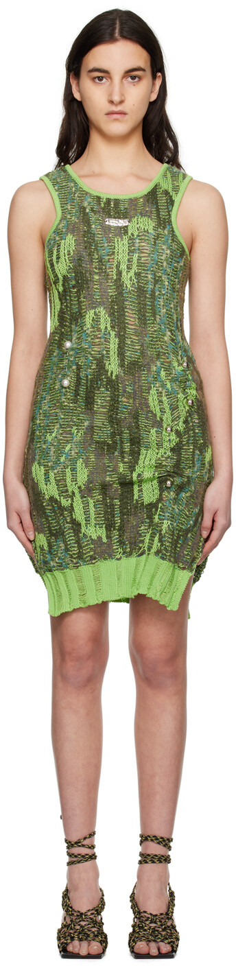 Мини-платье цвета хаки в стиле гранж Andersson Bell
Мини-платье цвета хаки в стиле гранж Andersson Bell