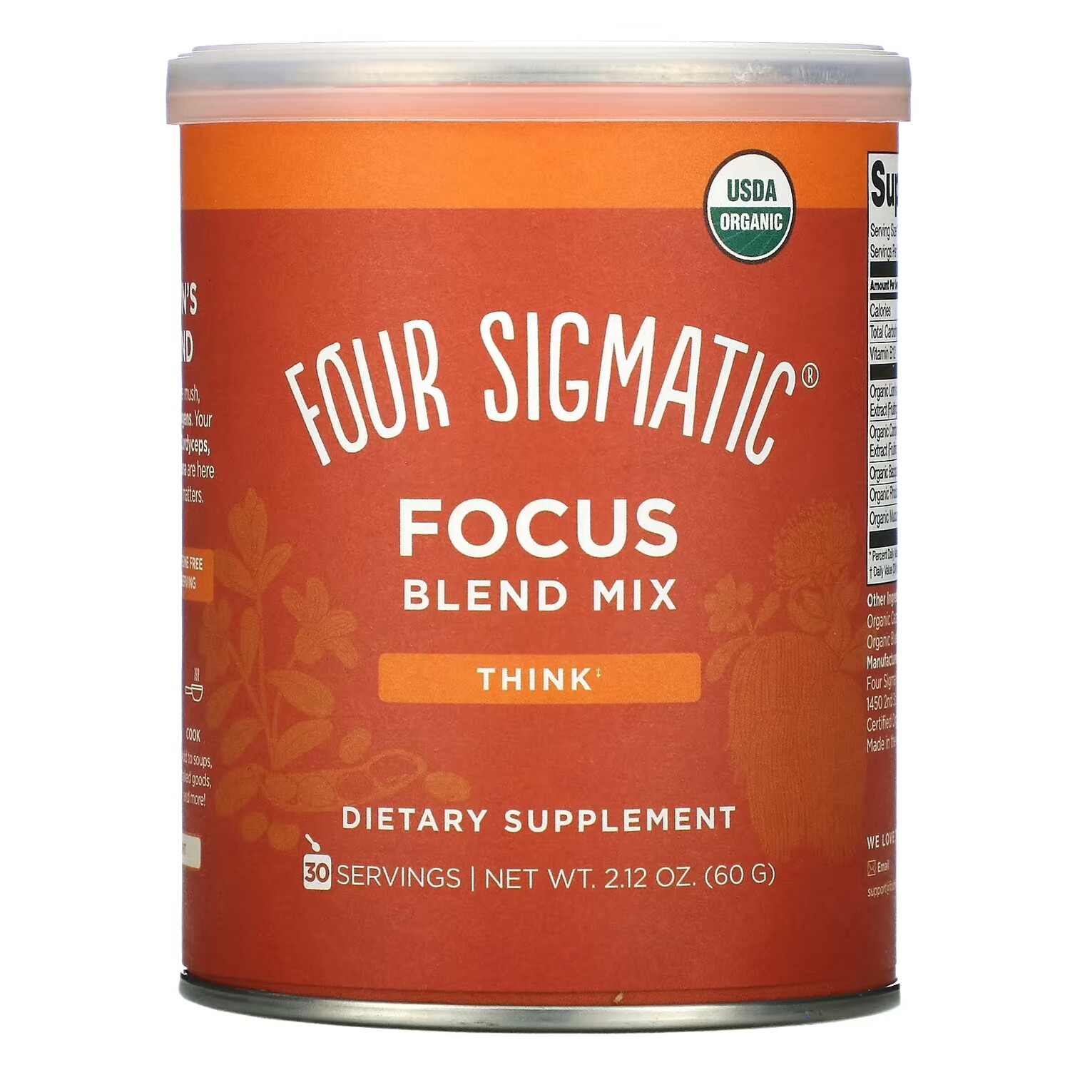 Добавка Four Sigmatic Focus Blend Mix, 60 г
Добавка Four Sigmatic Focus Blend Mix, 60 г