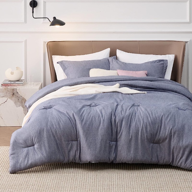 Комплект двуспального постельного белья Bedsure Queen, 3 предмета, темно-синий
Комплект двуспального постельного белья Bedsure Queen, 3 предмета, темно-синий
