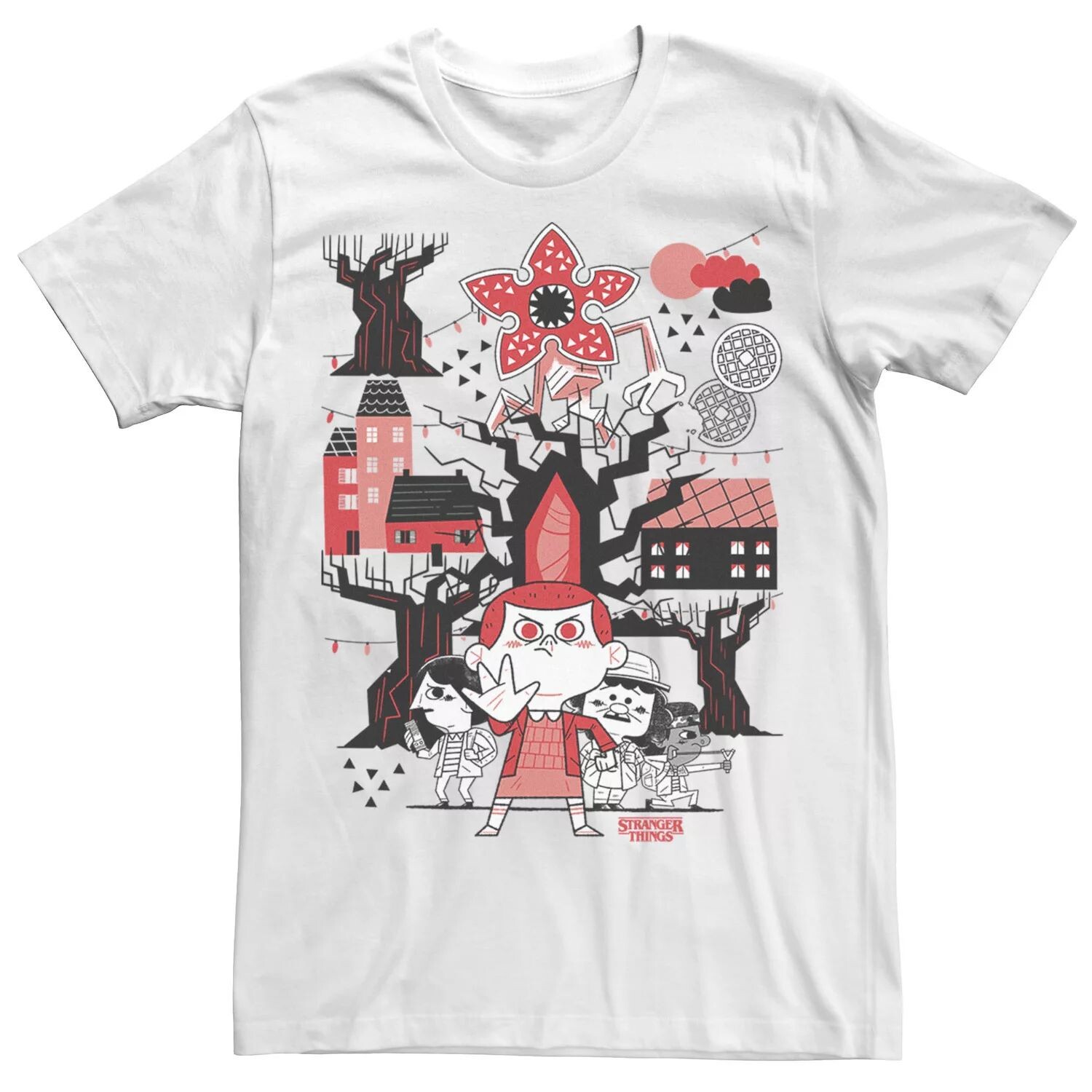 Мужская футболка в стиле чиби в честь Дня странных дел, групповая фотография Licensed Character
Мужская футболка в стиле чиби в честь Дня странных дел, групповая фотография Licensed Character