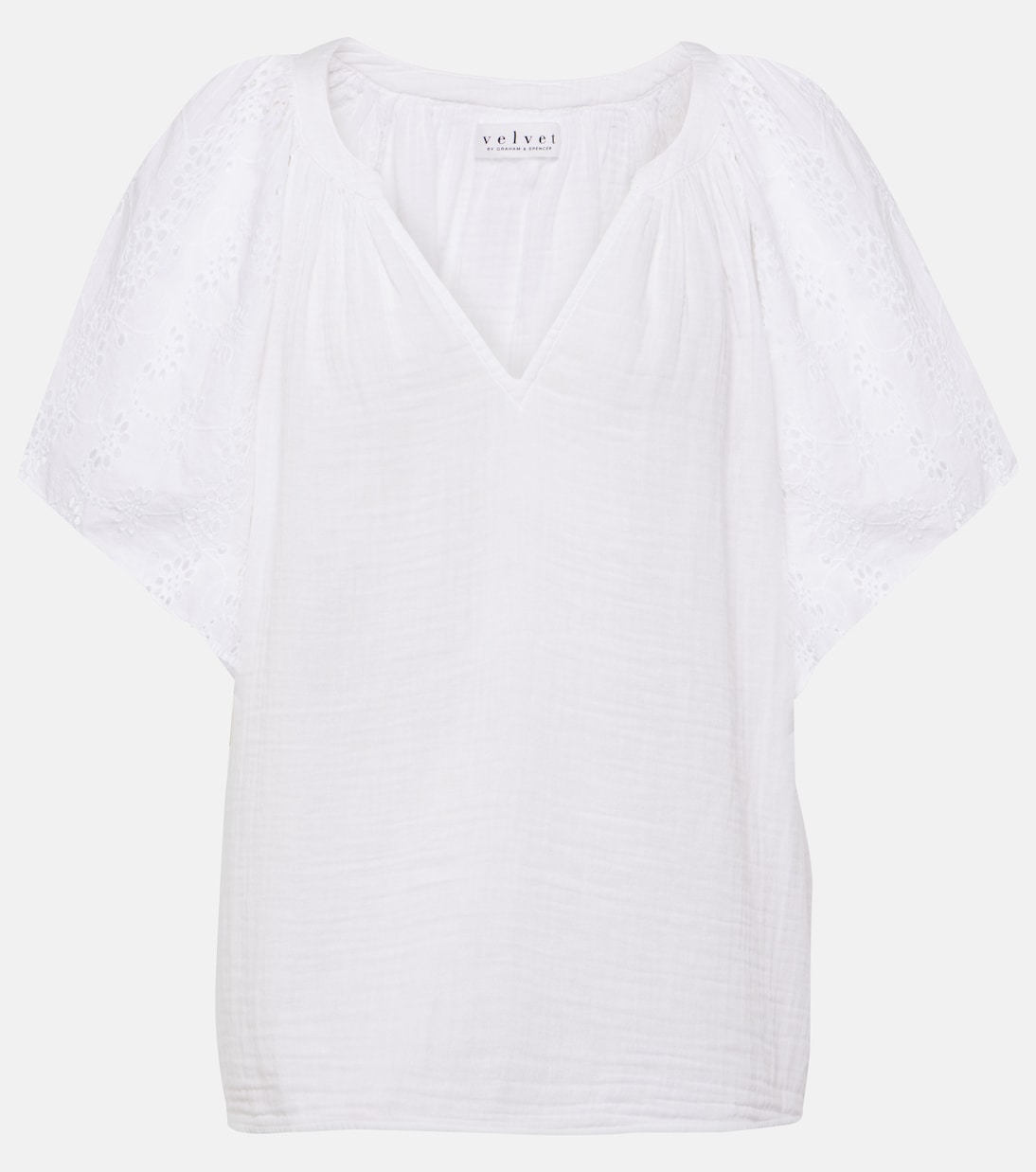 Хлопковый топ с вышивкой Tish Velvet, белый
Хлопковый топ с вышивкой Tish Velvet, белый
