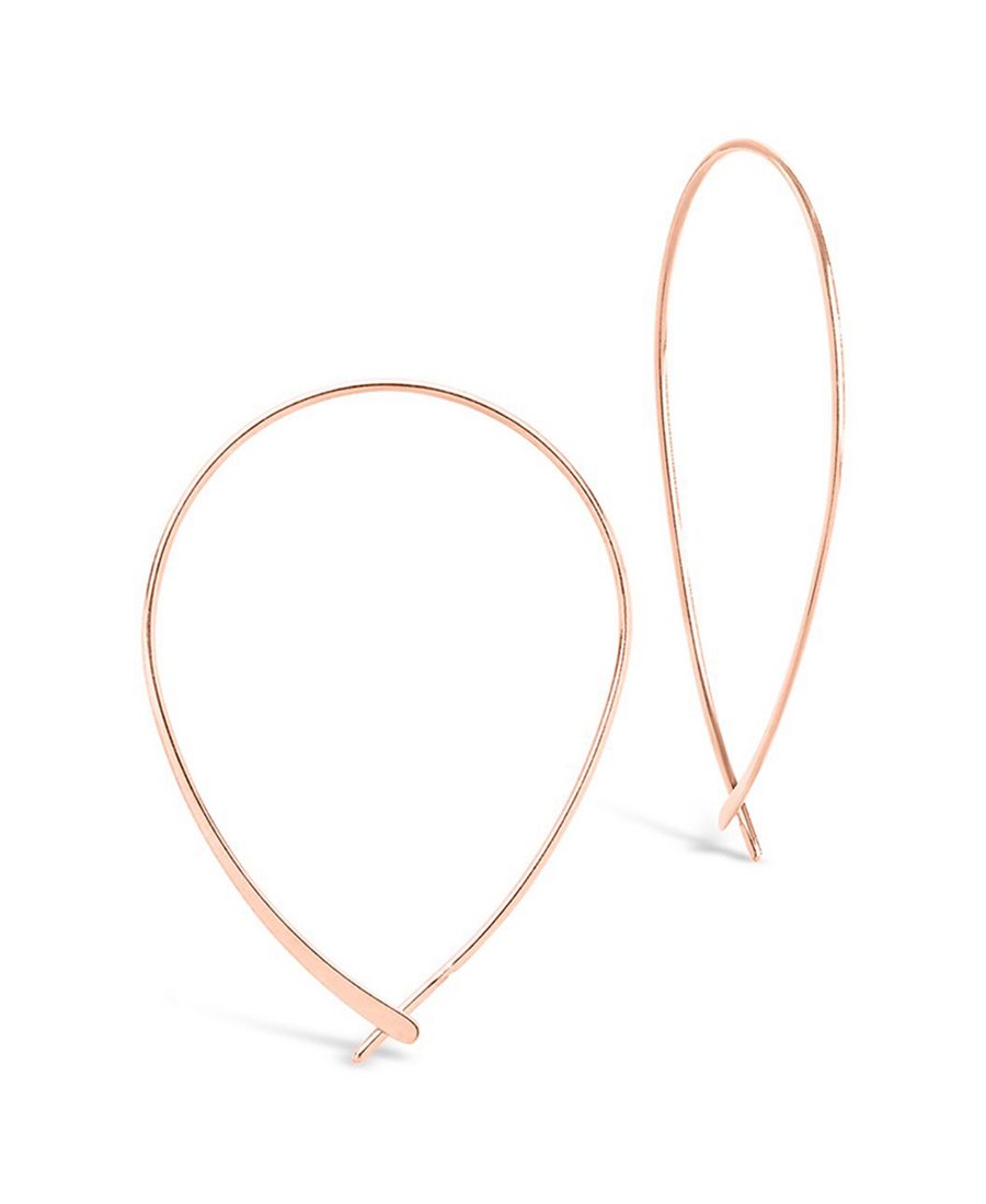 Изящные серьги-кольца из металла Sterling Forever, Rose Gold
Изящные серьги-кольца из металла Sterling Forever, Rose Gold