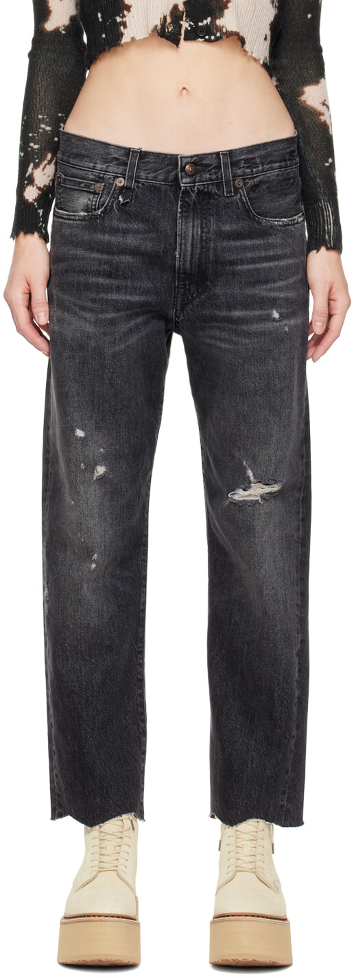 Черные классические джинсы-бойфренды R13
Черные классические джинсы-бойфренды R13