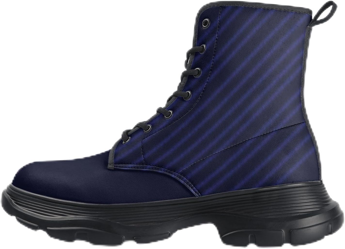 Кожаные ботинки с текстурой, мужские ботинки в военном стиле из искусственной кожи, городская обувь с едва заметным полосатым узором Generic, темно-синий
Кожаные ботинки с текстурой, мужские ботинки в военном стиле из искусственной кожи, городская обувь с едва заметным полосатым узором Generic, темно-синий