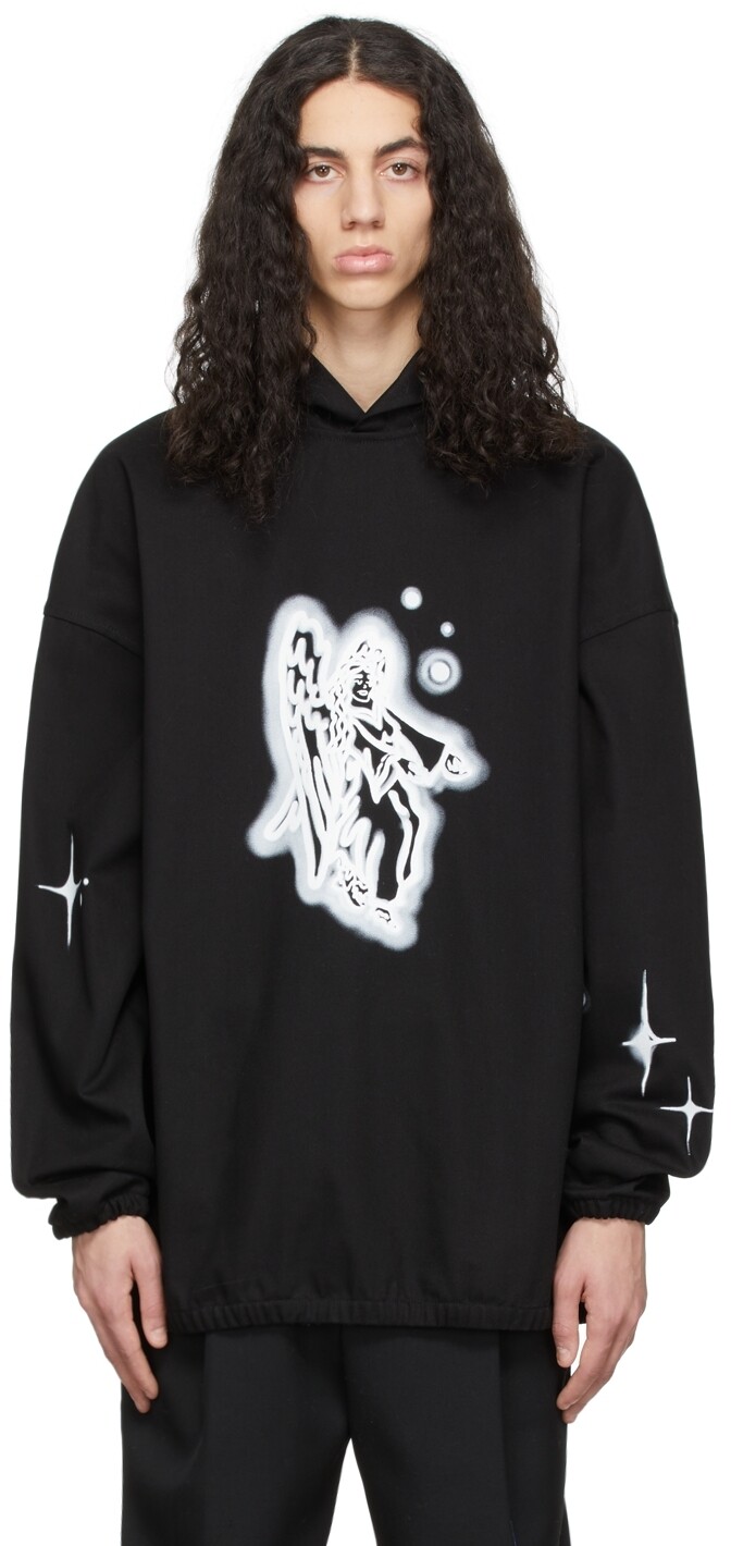 Черный джинсовый худи We11done
Черный джинсовый худи We11done