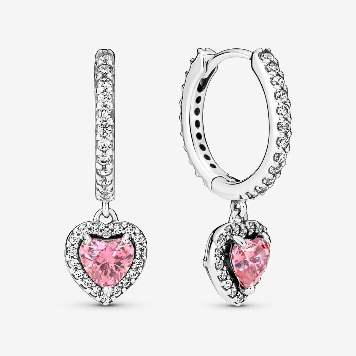 Серьги Pandora Sparkling Halo Heart, серебро
Серьги Pandora Sparkling Halo Heart, серебро