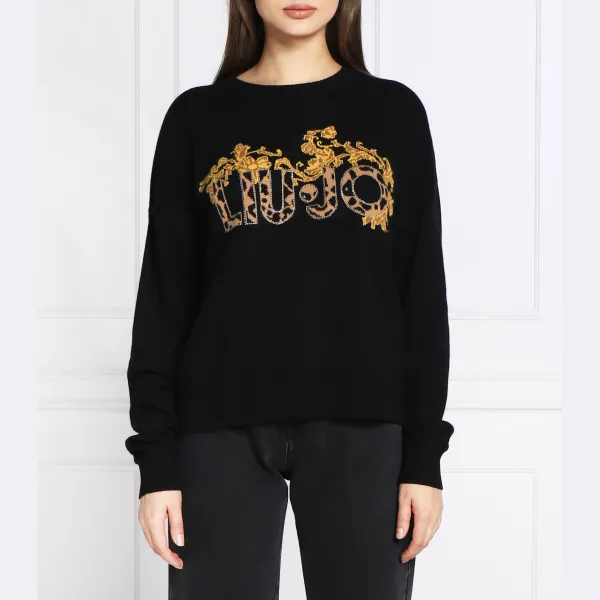 Свитер обычного кроя с добавлением шерсти и кашемира Liu Jo, черный
Свитер обычного кроя с добавлением шерсти и кашемира Liu Jo, черный