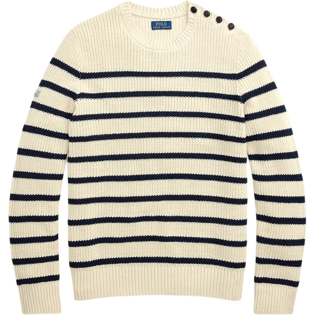 Полосатый свитер Polo Ralph Lauren, бежевый
Полосатый свитер Polo Ralph Lauren, бежевый