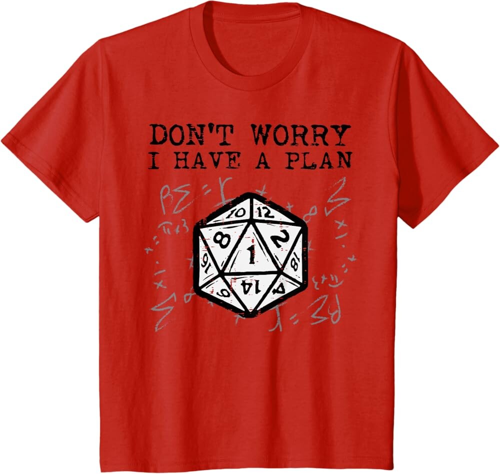 Детская футболка RPG Gamer Dont Worry I Have Plan, красный
Детская футболка RPG Gamer Dont Worry I Have Plan, красный