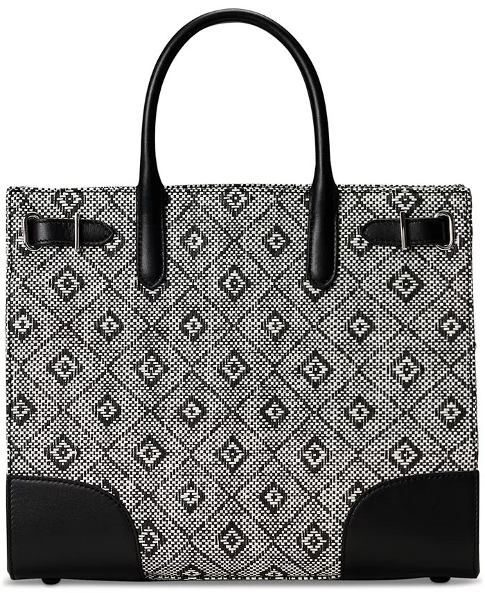 Плетеная соломенная сумка-тоут Devyn среднего размера Lauren Ralph Lauren, черный
Плетеная соломенная сумка-тоут Devyn среднего размера Lauren Ralph Lauren, черный