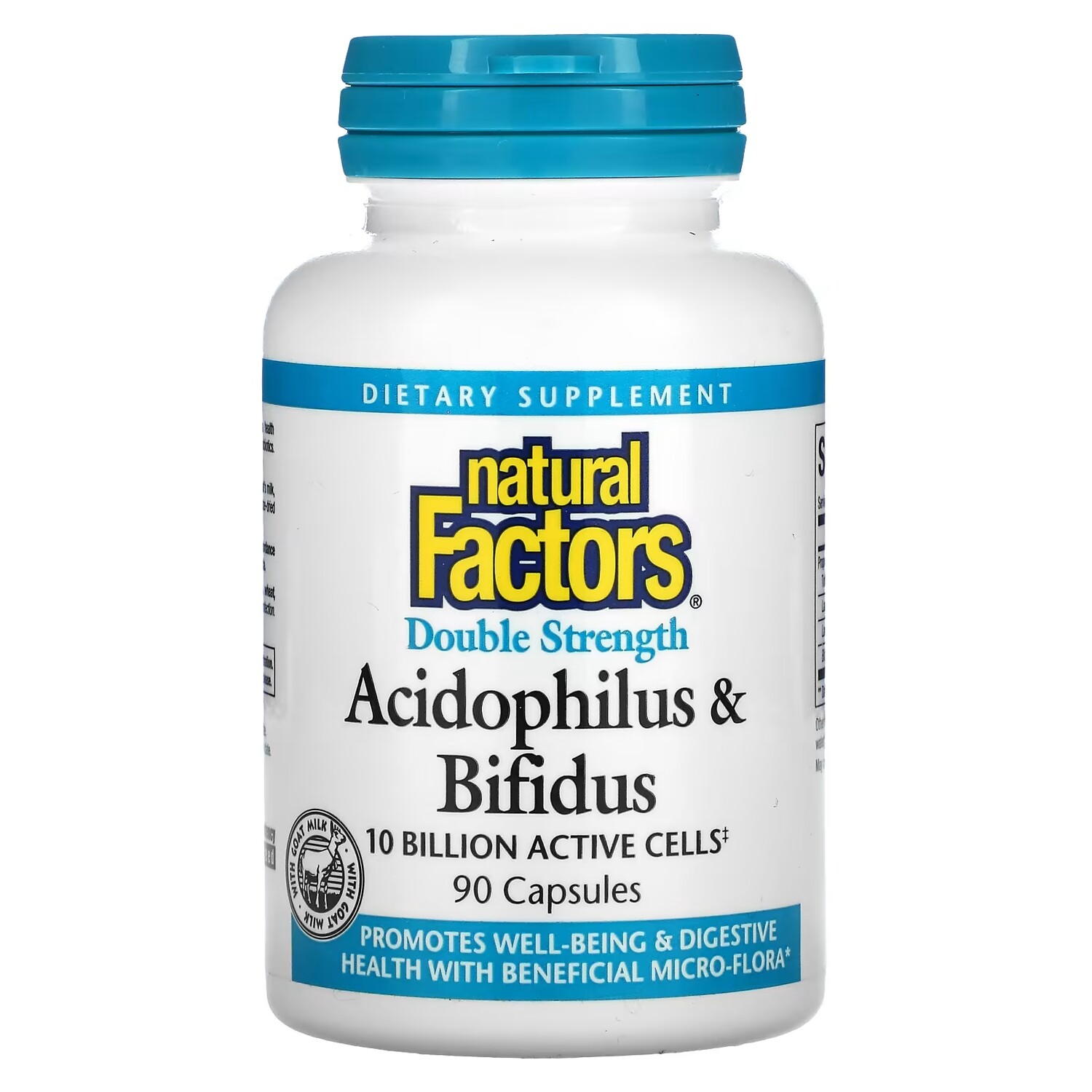 Добавка Natural Factors Acidophilus & Bifidus двойной силы, 90 капсул
Добавка Natural Factors Acidophilus & Bifidus двойной силы, 90 капсул