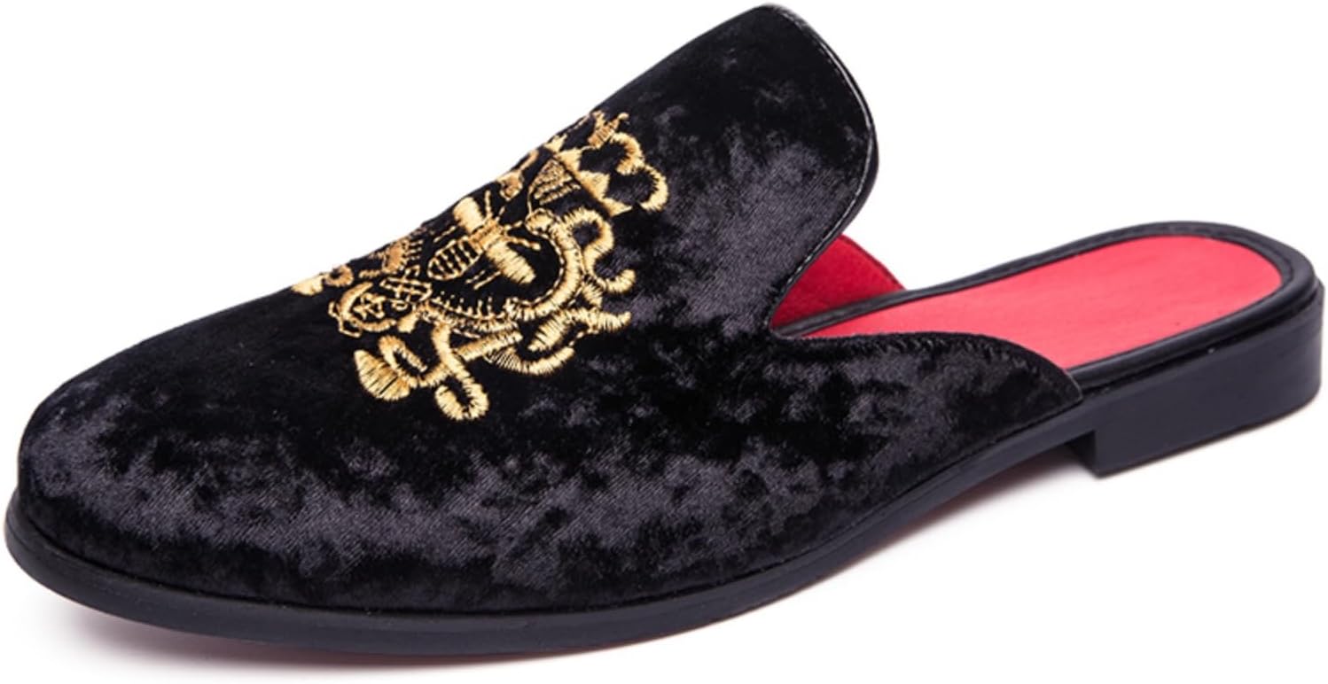 Мужские модные бархатные вышитые шлепанцы без задника, мюли для курения, дышащие, нескользящие, повседневные туфли, роскошные обувь для торжеств, свадеб, вечеринок и выпускных Qwuieoin, черный
Мужские модные бархатные вышитые шлепанцы без задника, мюли для курения, дышащие, нескользящие, повседневные туфли, роскошные обувь для торжеств, свадеб, вечеринок и выпускных Qwuieoin, черный