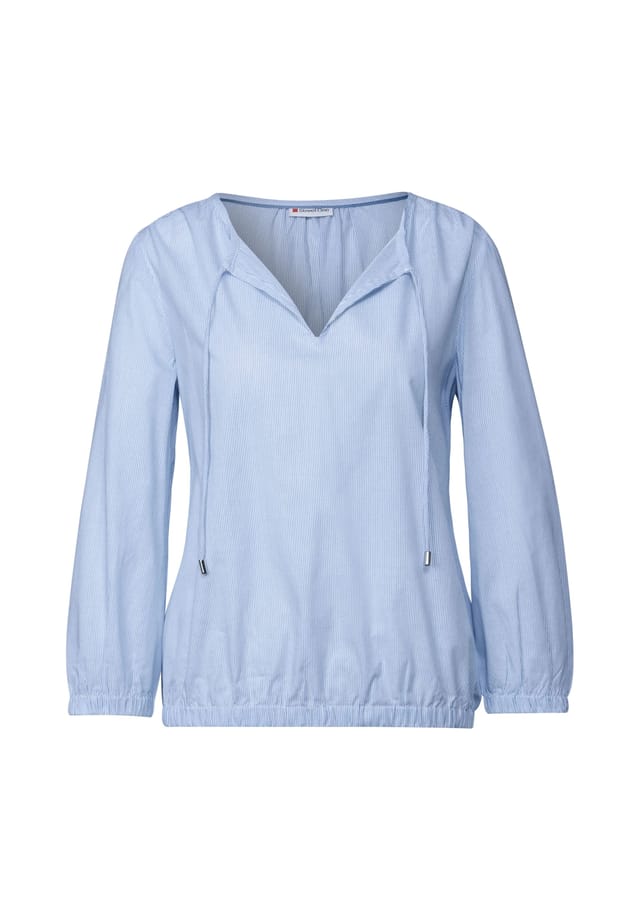 Рубашка блузка с v-образным вырезом Street One, синий
Рубашка блузка с v-образным вырезом Street One, синий